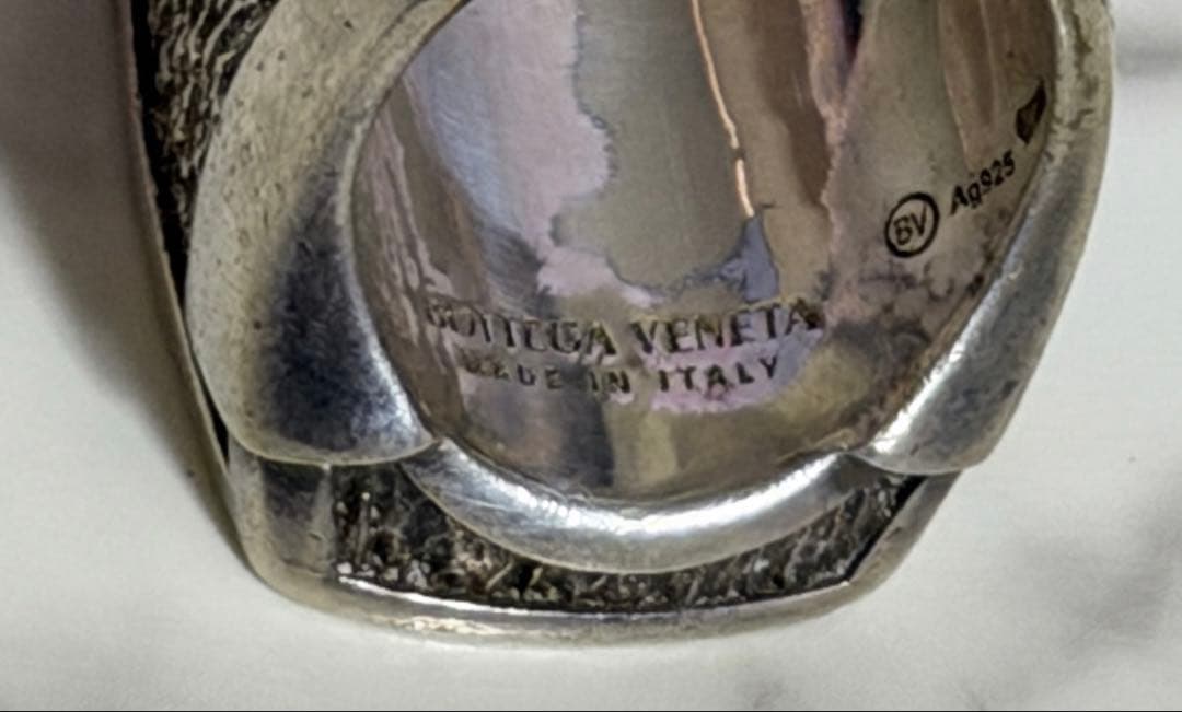 ボッテガ シルバー 925 アンティーク リング シグネット 印台 古着