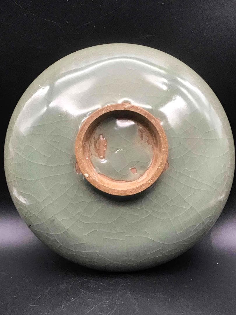 中国古美術 元時代 鈞窯 窯変釉 天青釉紫紅斑盤 辰砂皿 名品珍品(A-34