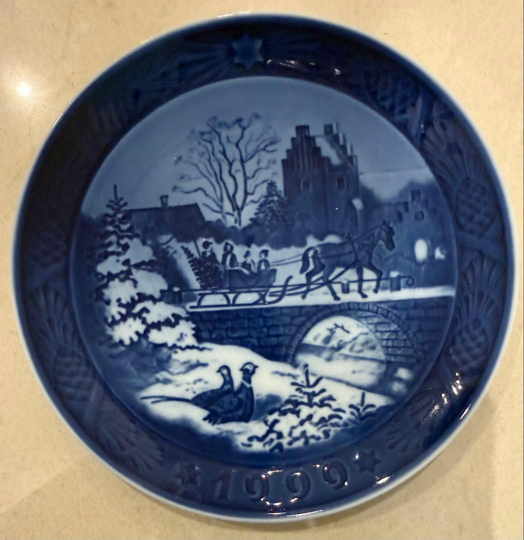 ロイヤルコペンハーゲン1999年製 冬の風景 陶器皿 - メルカリ