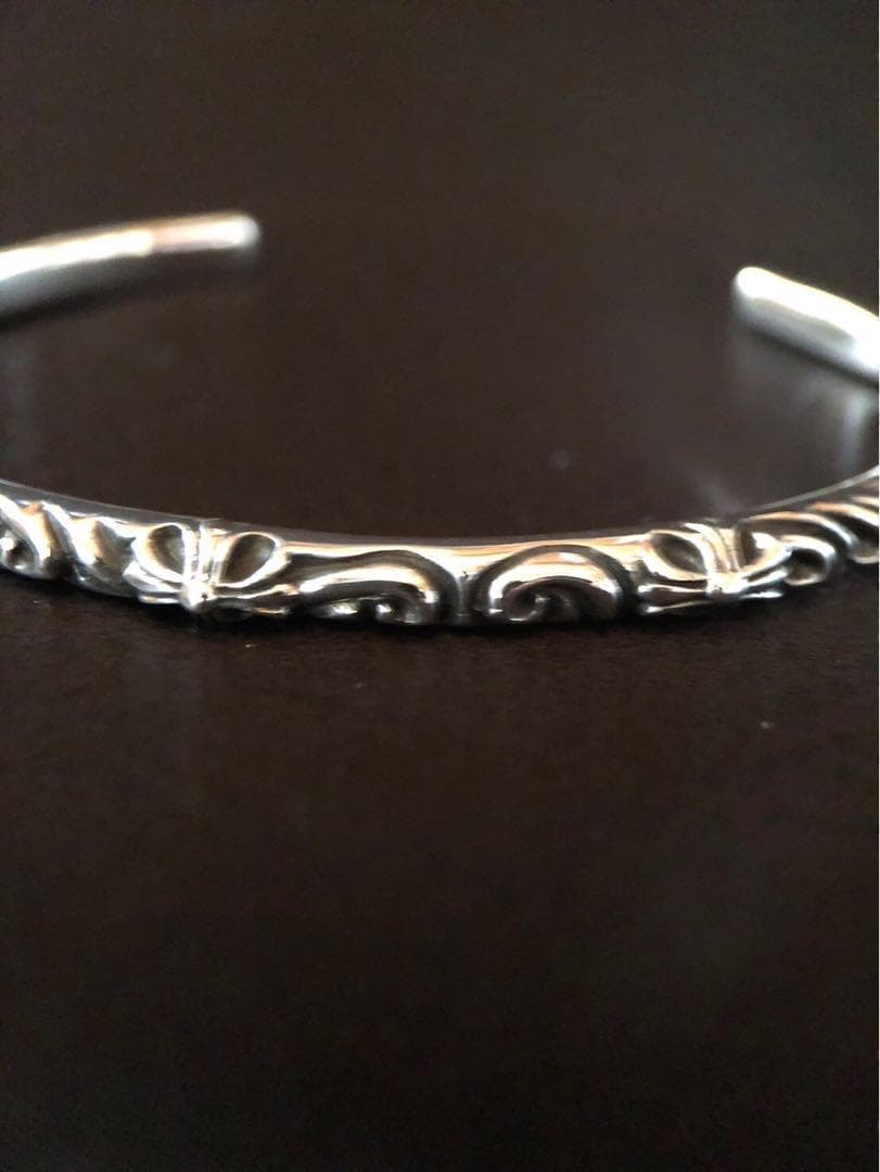 シルバー925 バングル　クロス　プラス　⑥ 7455