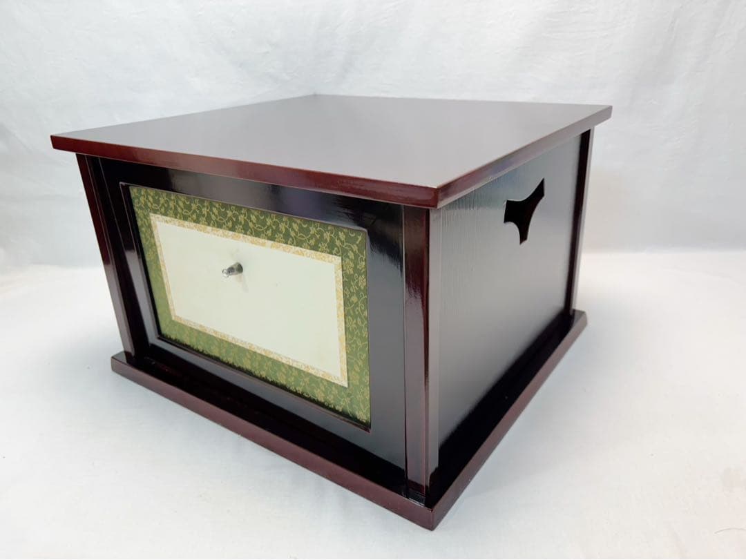 美品 茶道具 木製溜塗 小袋棚 即中斎好写 糸目 組み立式 茶棚