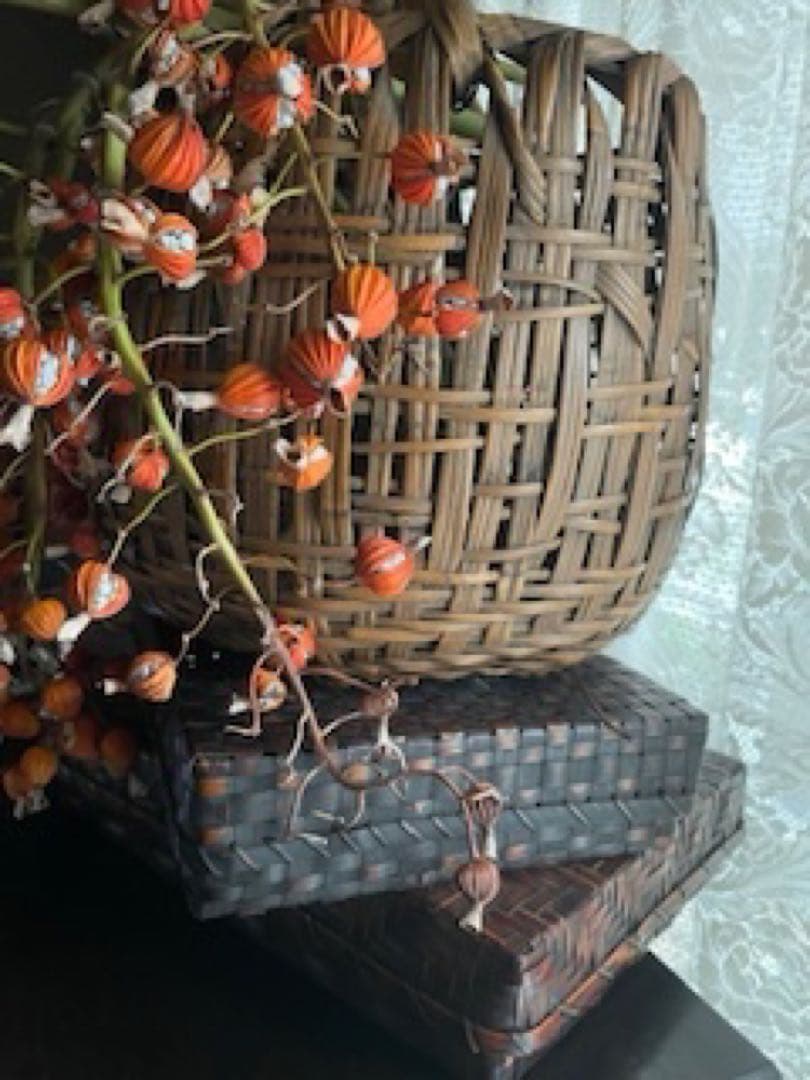 *️⃣プロフ必読❣️アンティーク カゴ パニエ 籠 バスケット