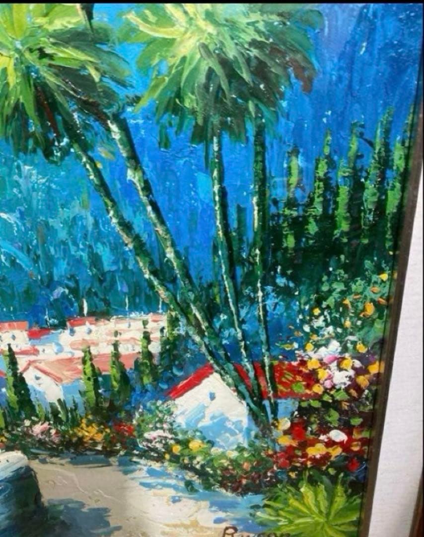 絵画　「地中海への道」　セルジュ・ルゴン
