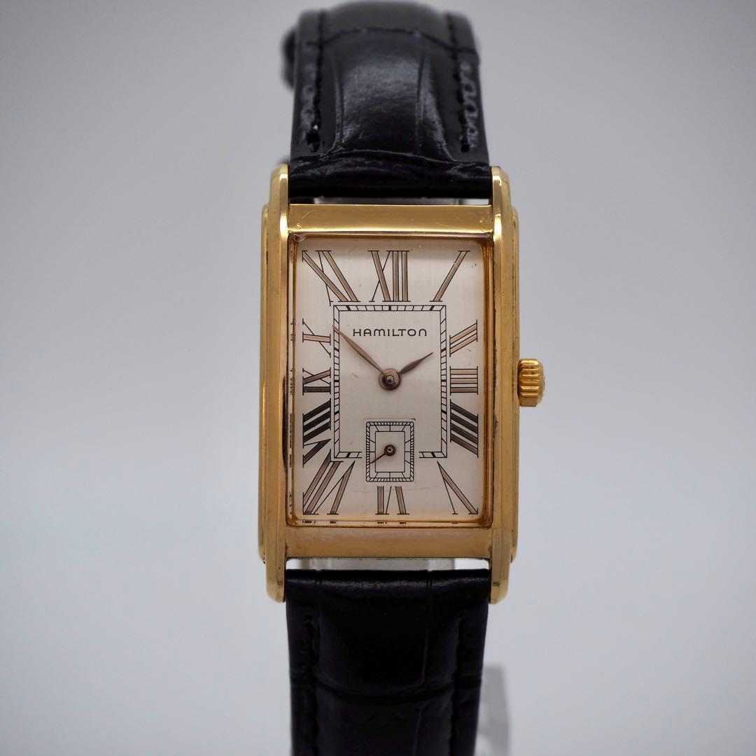 専用42 稼働 ハミルトン　時計　6268 アードモア 新品バンド スクエア