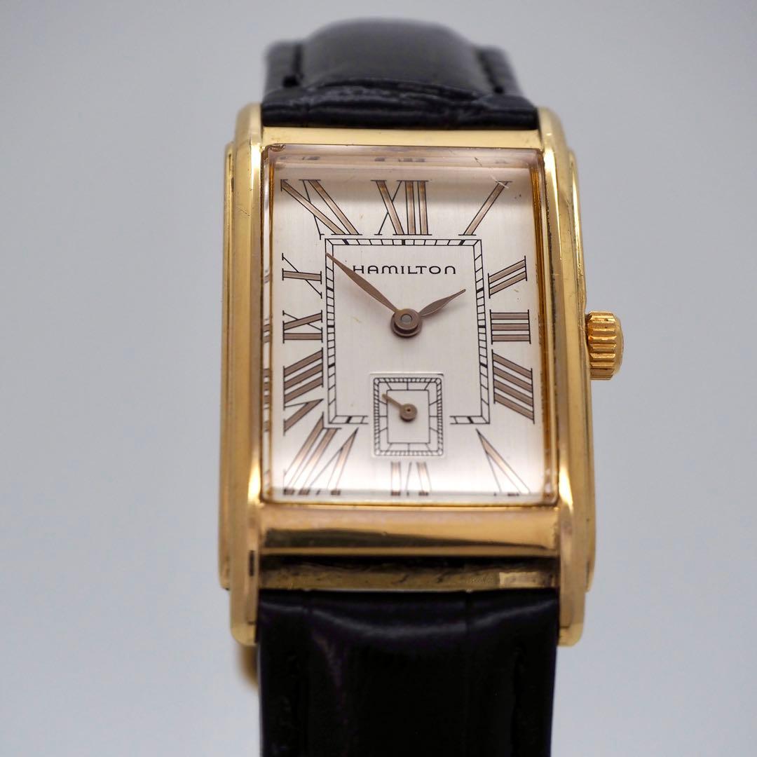 専用42 稼働 ハミルトン　時計　6268 アードモア 新品バンド スクエア