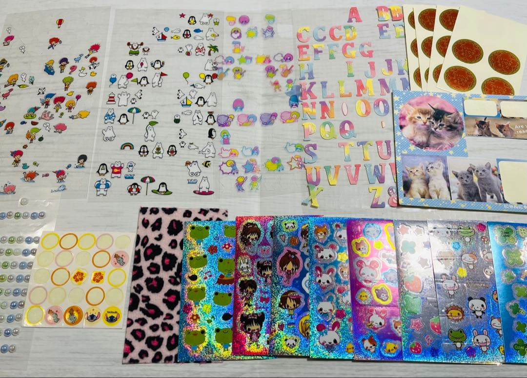 平成レトロ　シール帳完成品　ボンボンドロップシール　フレークシール　まとめ売り