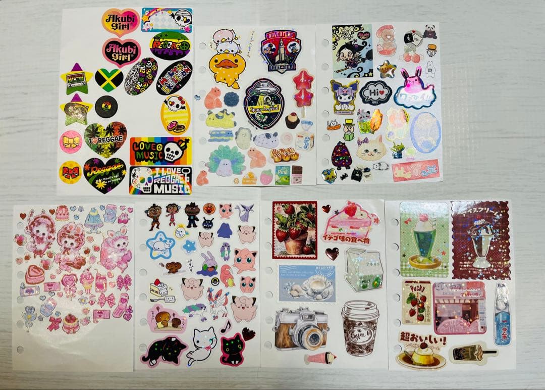 平成レトロ　シール帳完成品　ボンボンドロップシール　フレークシール　まとめ売り