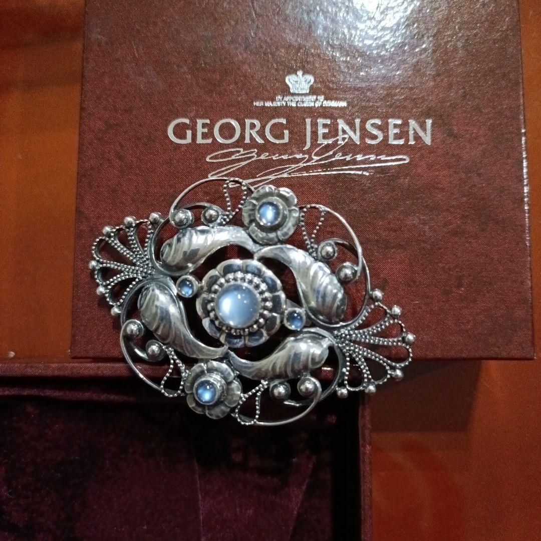 ほぼ未使用 Georg Jensen ブルームーンストーン ブローチ172A - メルカリ