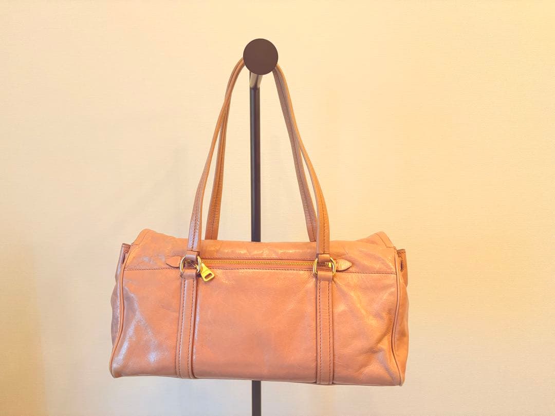 MIUMIU VITELLO SHINE ハンドバック ピンク