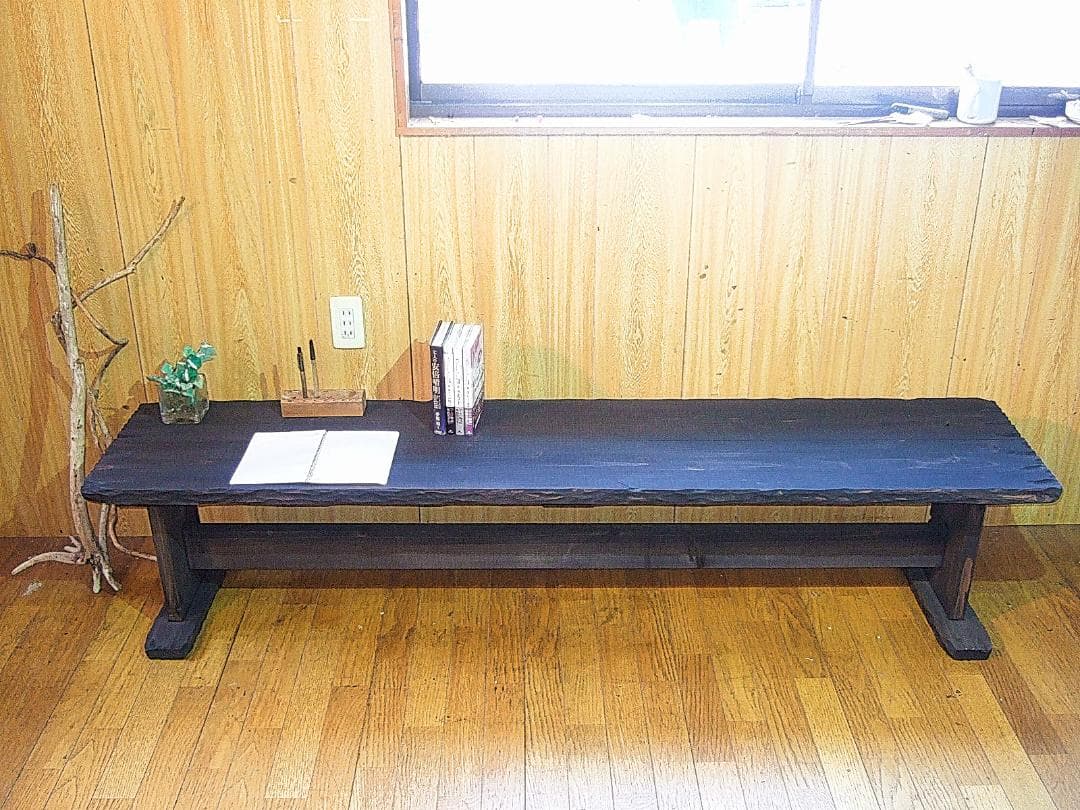 ○こだわり製作！創りたて！大型ベンチ○大きい文机