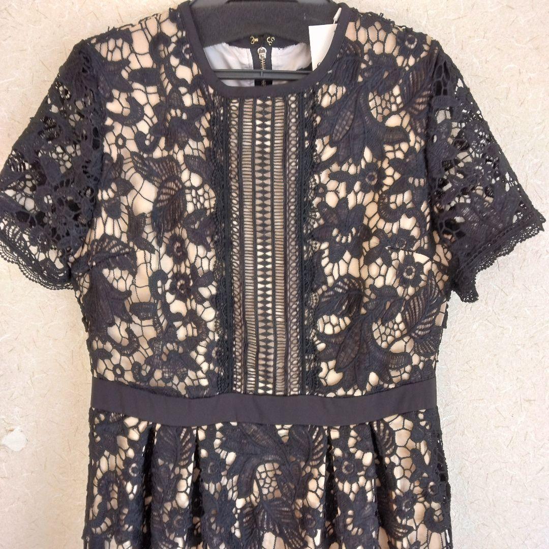 エミリア・ウィズ☆ブラックオールレースロングワンピース