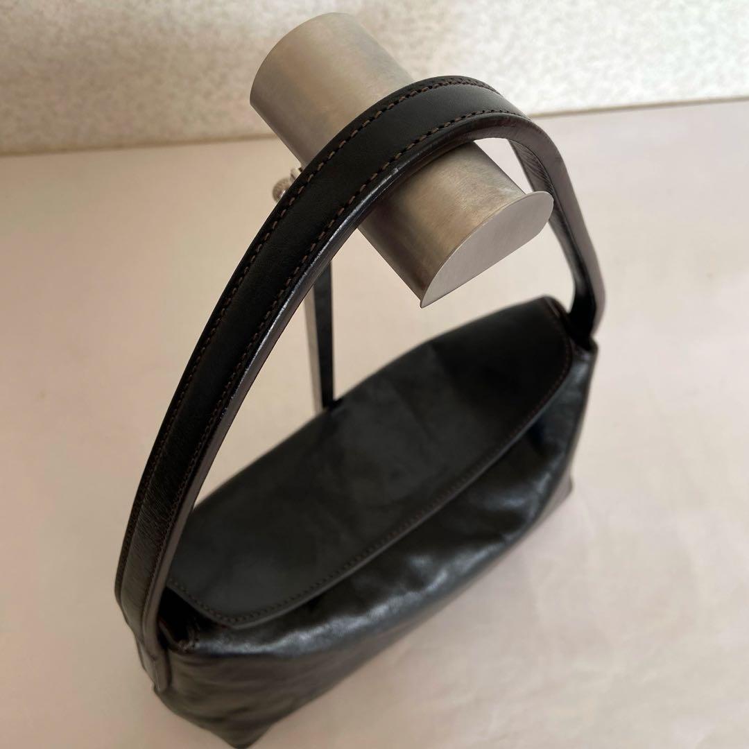 HIROFU ヒロフ ベリーナ 本革 レザー フォーマル バッグ 黒 希少