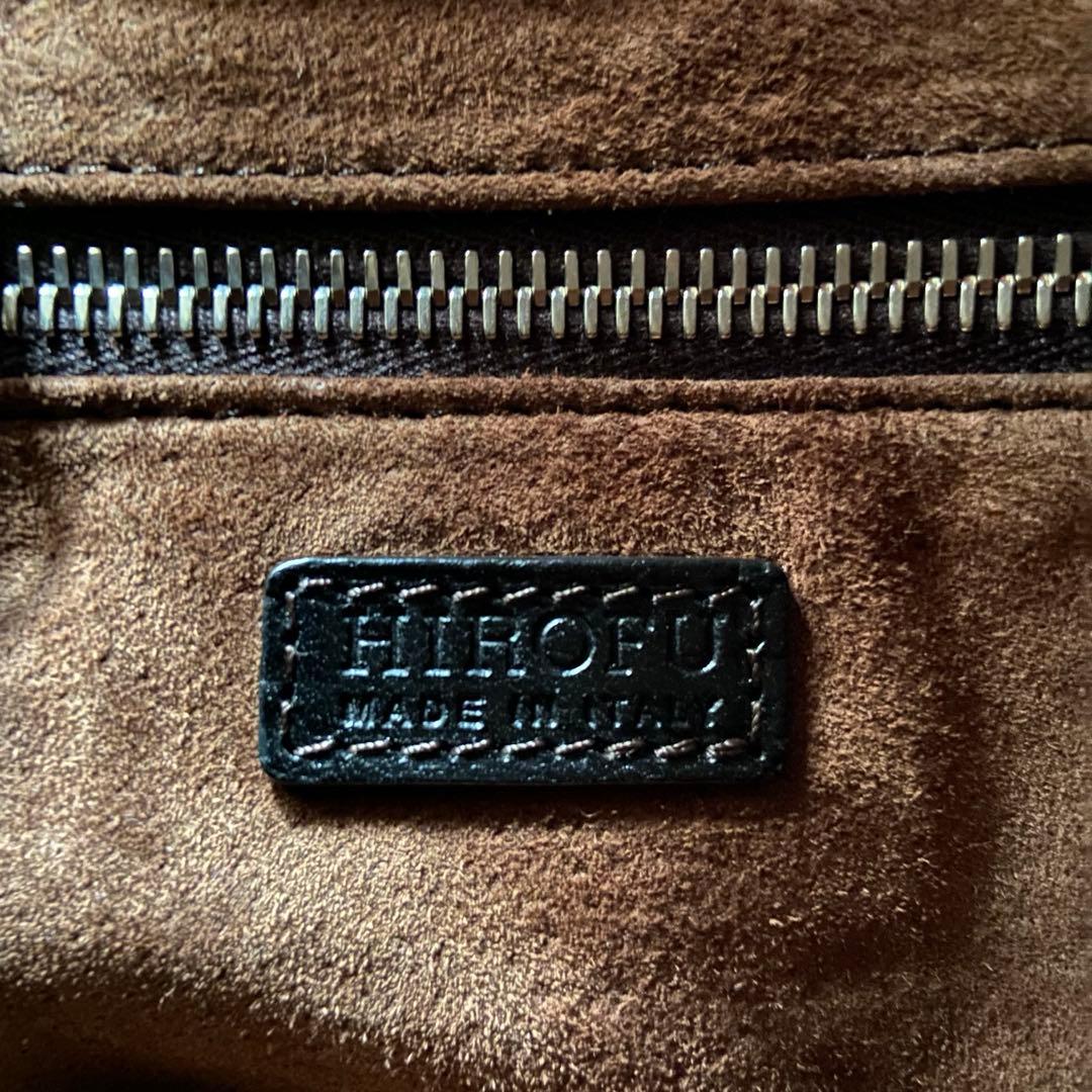 HIROFU ヒロフ ベリーナ 本革 レザー フォーマル バッグ 黒 希少