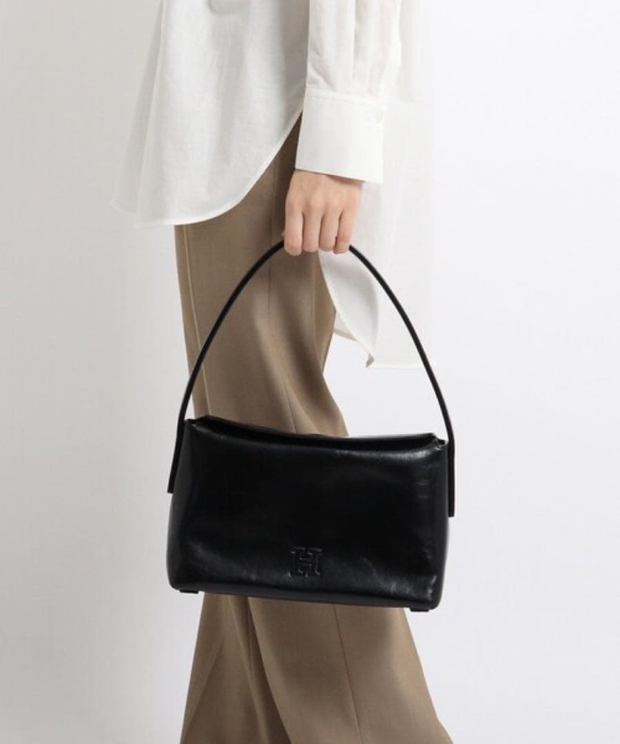 HIROFU ヒロフ ベリーナ 本革 レザー フォーマル バッグ 黒 希少