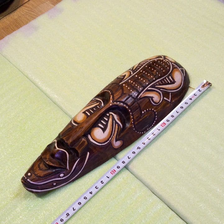 インドネシア お面 マスク 民族面 木彫り面 木製 木彫り 壁掛け 魔除け