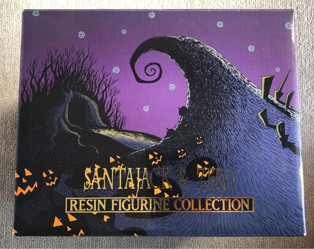美品 ナイトメア・ビフォア・クリスマス サンタジャック&ゼロ レジンフィギュア