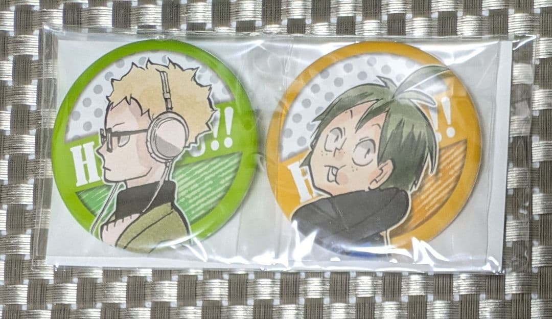 未開封】ハイキュー 缶バッジ 月島蛍＆山口忠コンビセット