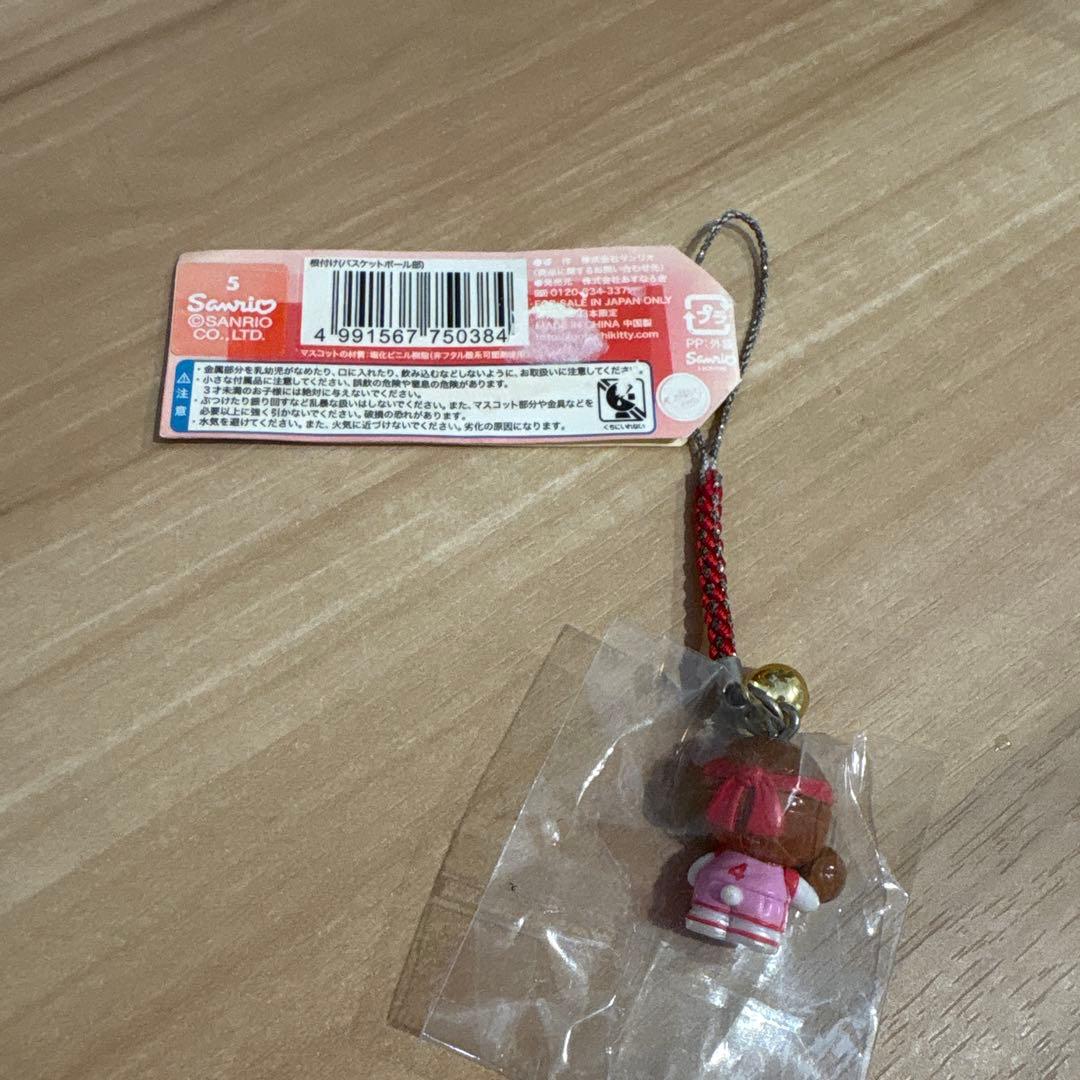 み*き様 ハローキティ ストラップ 体育会系　バスケットボール　根付
