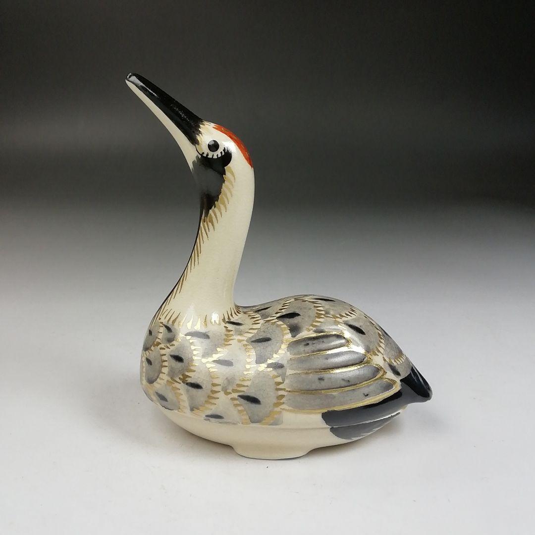 W98 香合 『仁清写 鶴』『平安 手塚桐鳳 造』 共箱 茶道具 - メルカリ