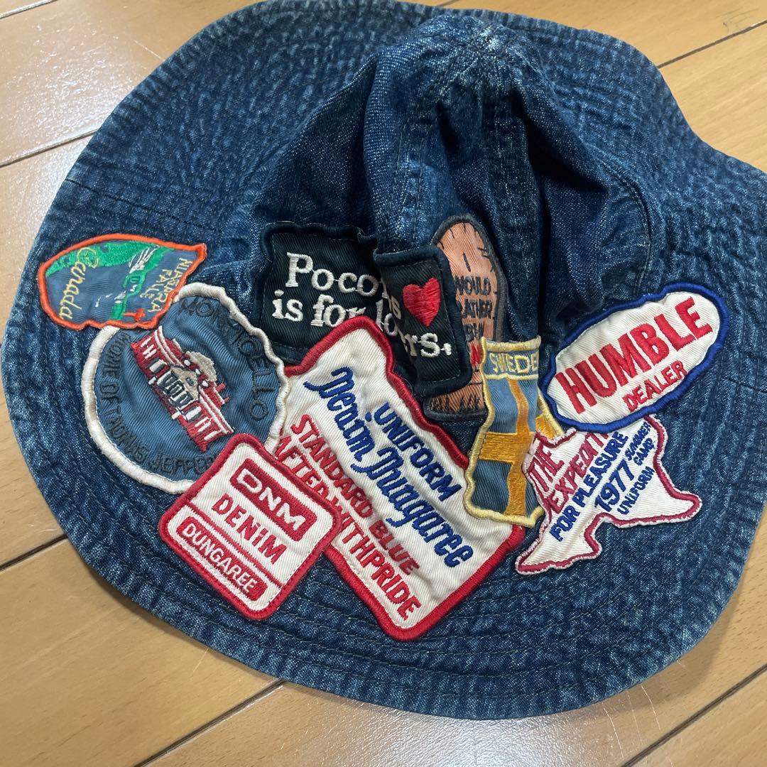 d*2様 2点 デニム＆ダンガリー52キッズ子供帽子パッチハットdenimdun