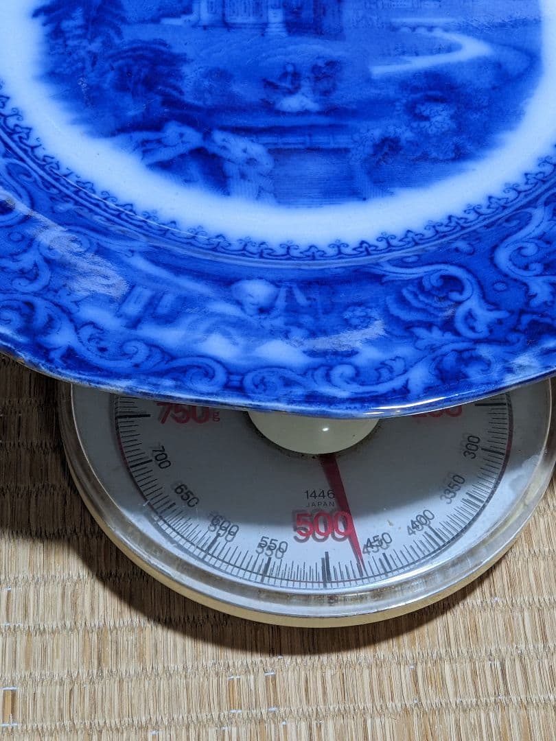 ♢英国製 スタッフォードシャー フローブルー裏印 1890年代〜1910年代頃