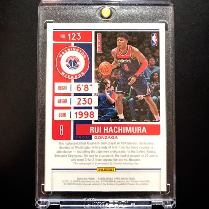 305】 NBA カード Rui Hachimura RC auto 八村 塁 305】 NBA カード