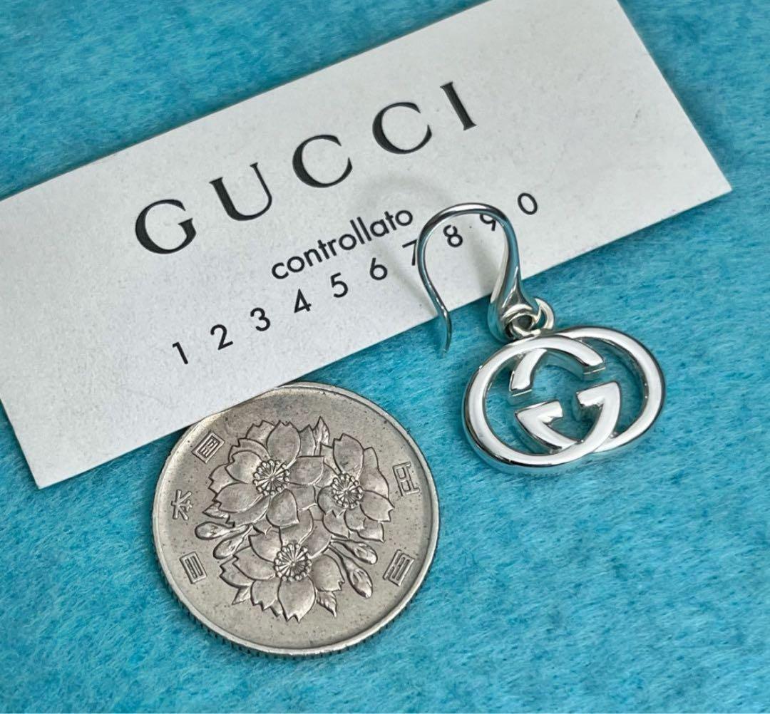 極美品‼️GUCCI インターロッキングフープピアス 両耳セット - メルカリ