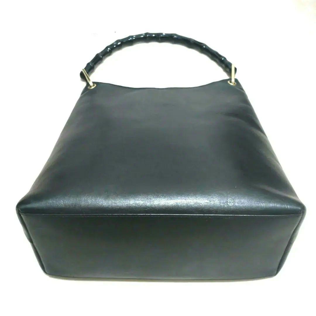 訳あり GUCCI グッチ バンブー ショルダーバッグ ハンドバッグ 黒