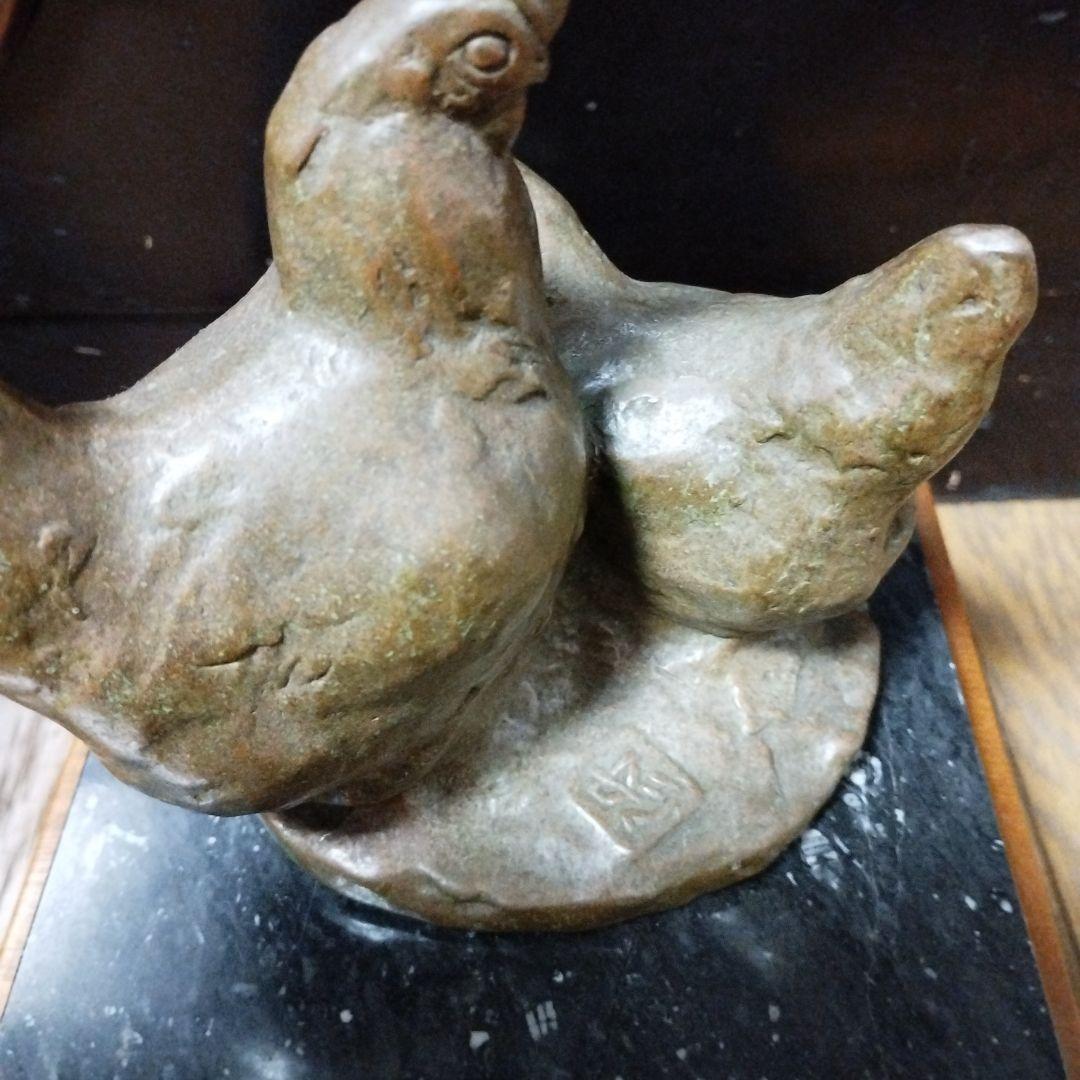 古賀忠雄作 「のどか」 ブロンズ像 箱付