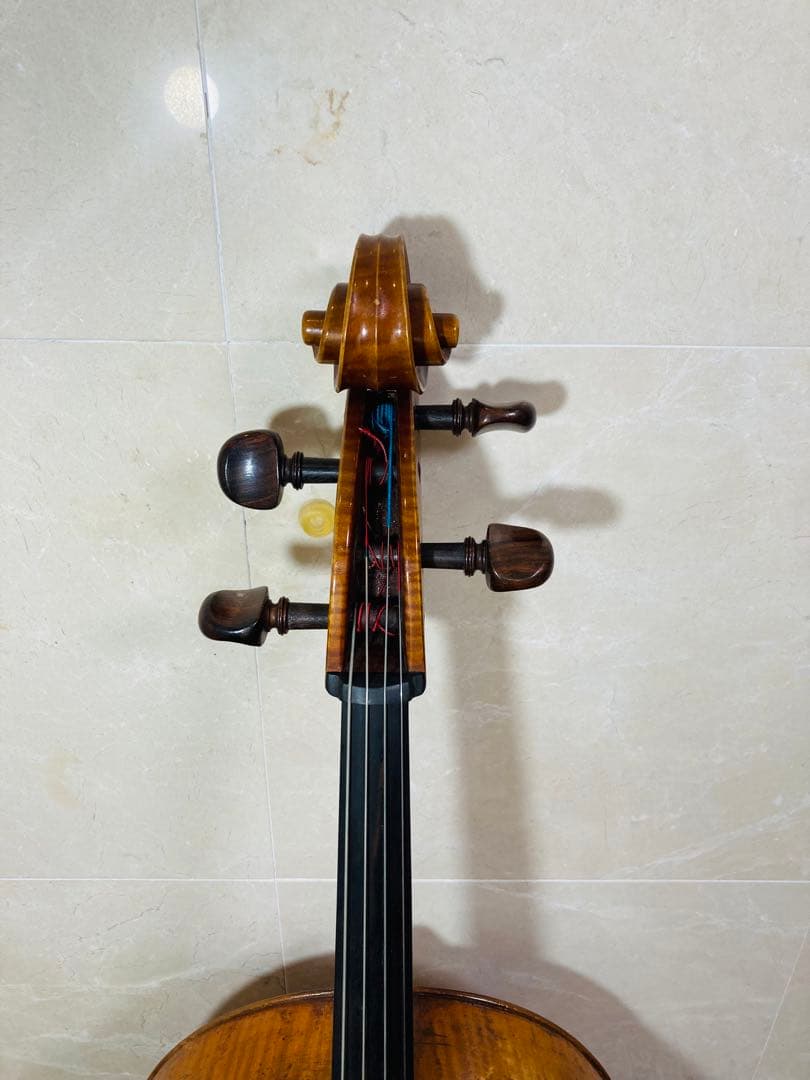 【ドイツオールドチェロ】フレッチナー　ガルネリコピー　弓2本　ハードケース