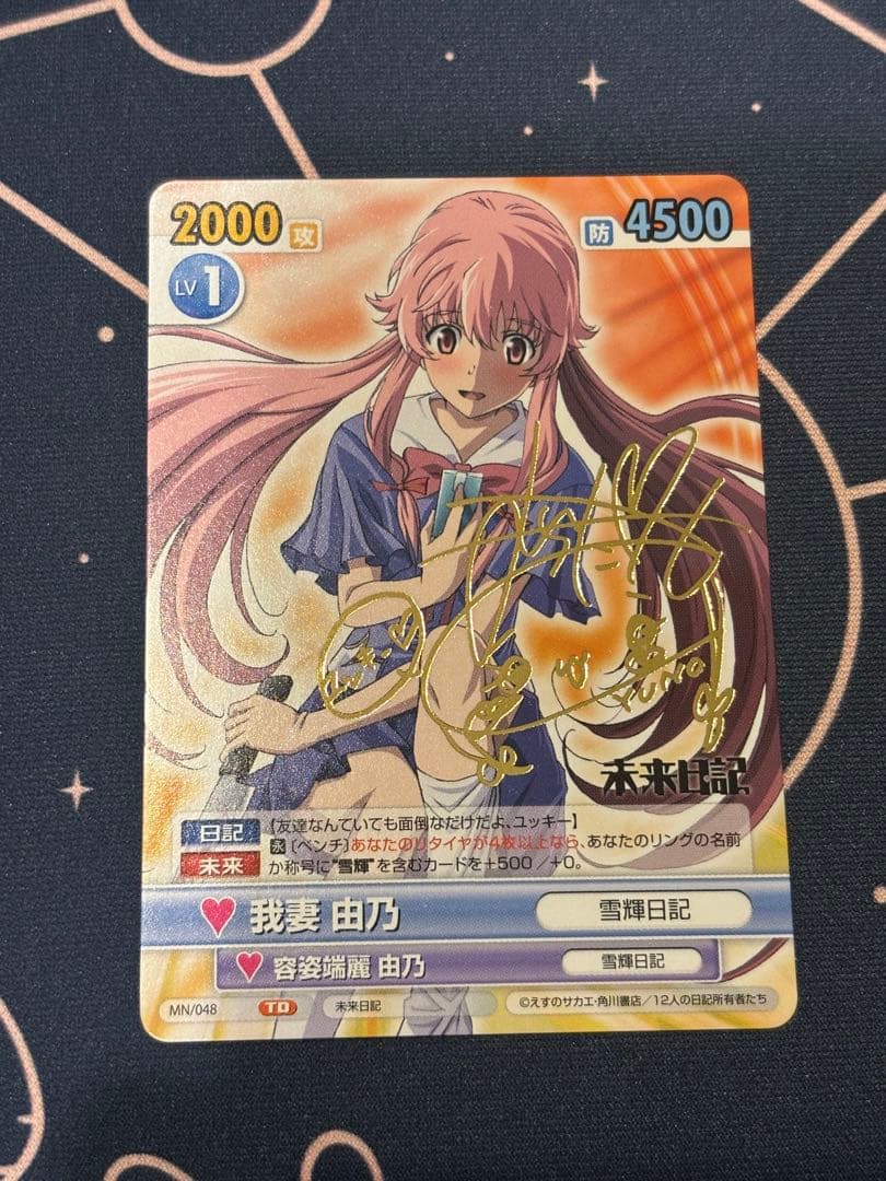 未来日記 ヴィクトリースパーク サイン 我妻由乃 ②