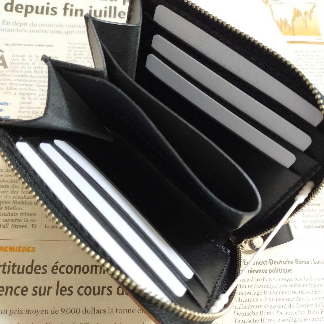 L字ファスナーウォレット　コードバン