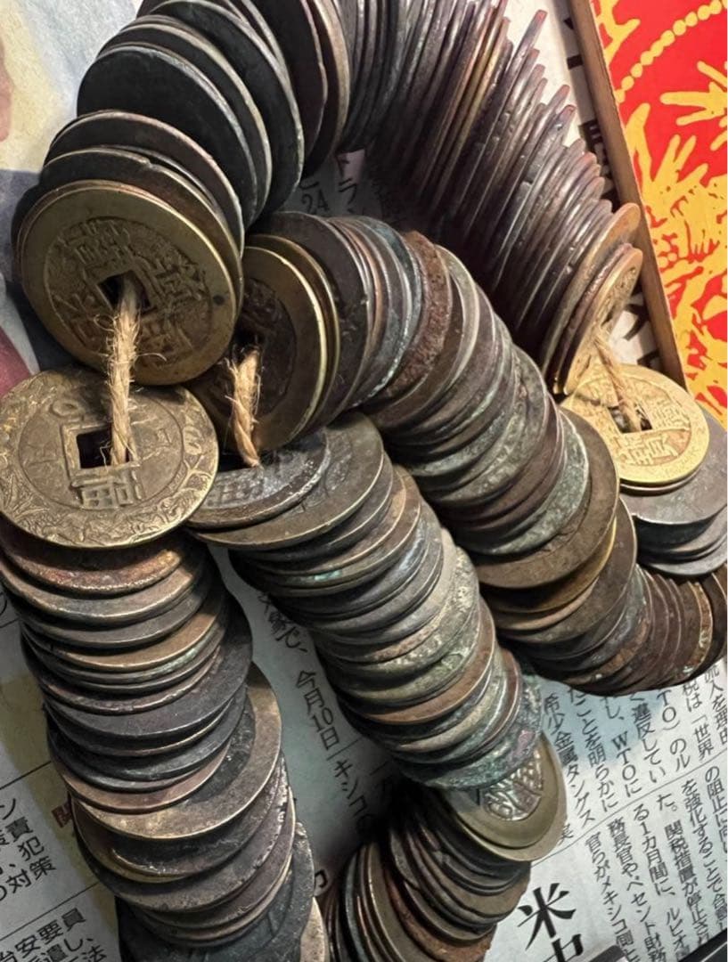 中国古銭 古銭まとめ 清朝銭 約1 キロ☆ 古銭・雍正 康熙 乾隆 嘉慶 道光