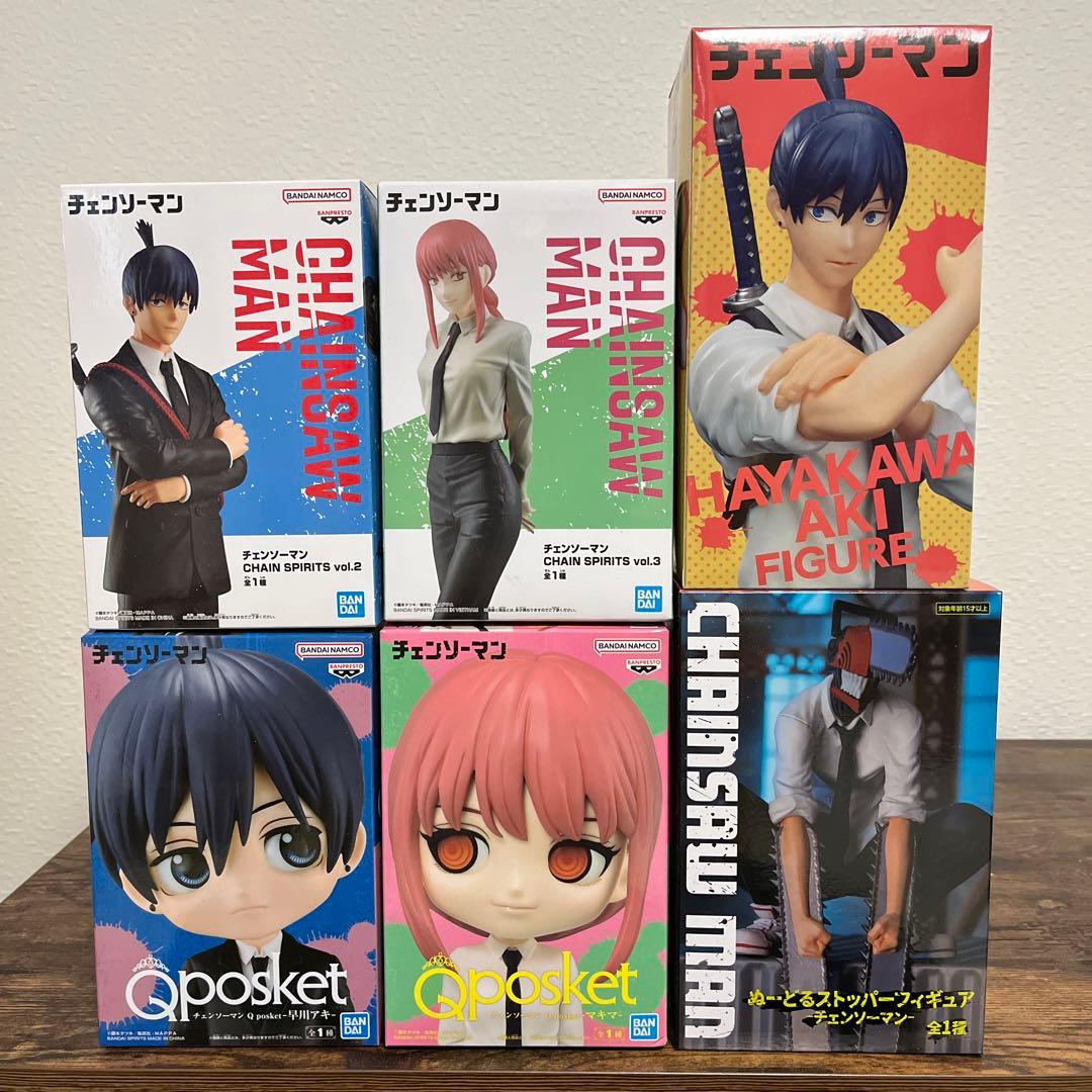 チェンソーマン デンジ、早川アキ、マキマ プライズフィギュア6体