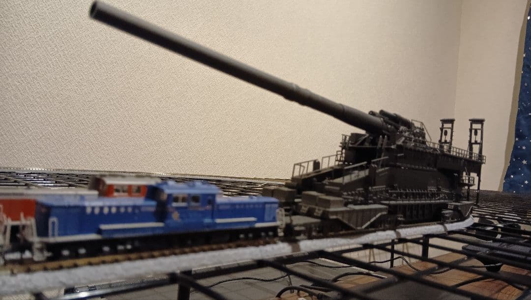 B*2様 フジミ　1/144　列車砲　ドーラ　可動化