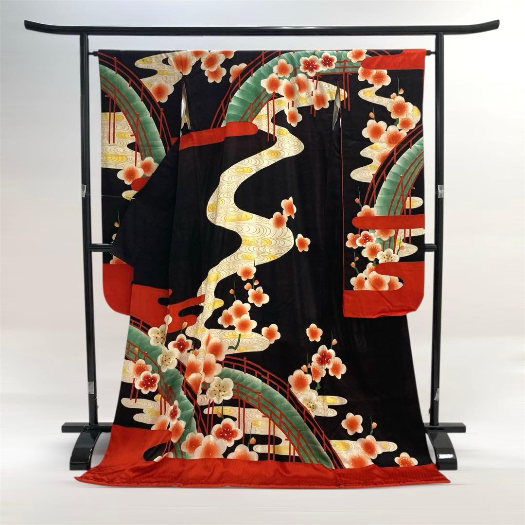 ◇mk-1045 引き振袖 お引きずり 衣装 婚礼 花嫁 金駒刺繍 k-6-2