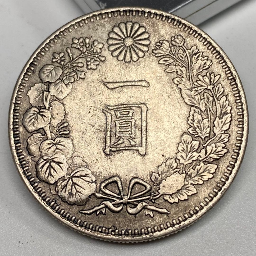 古銭 日本コイン 旧一圓 明治十七年 背銀龍 - メルカリ