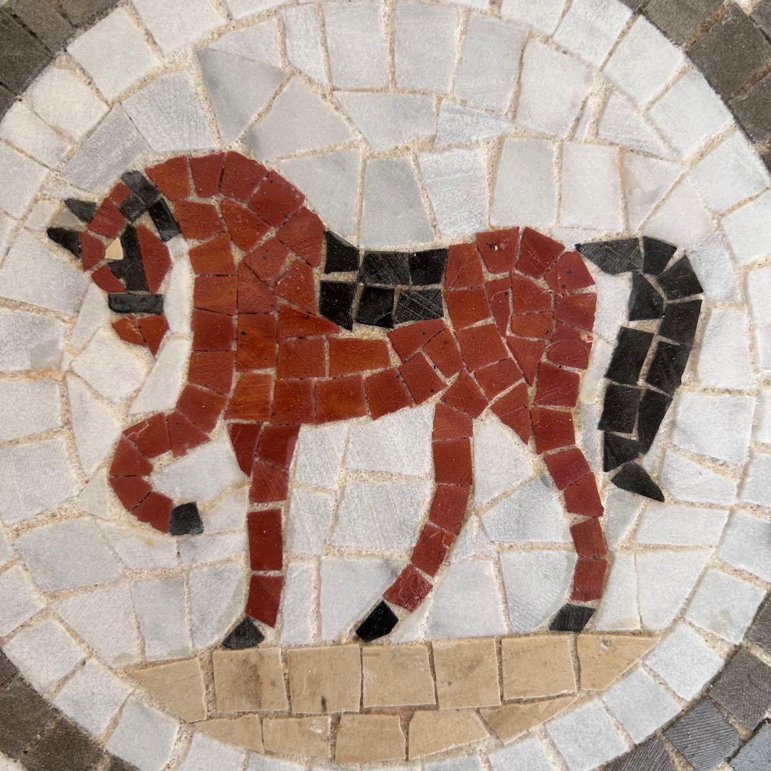 モザイクタイル チュニジアの伝統工芸 馬 約18cm ブラウン - メルカリ