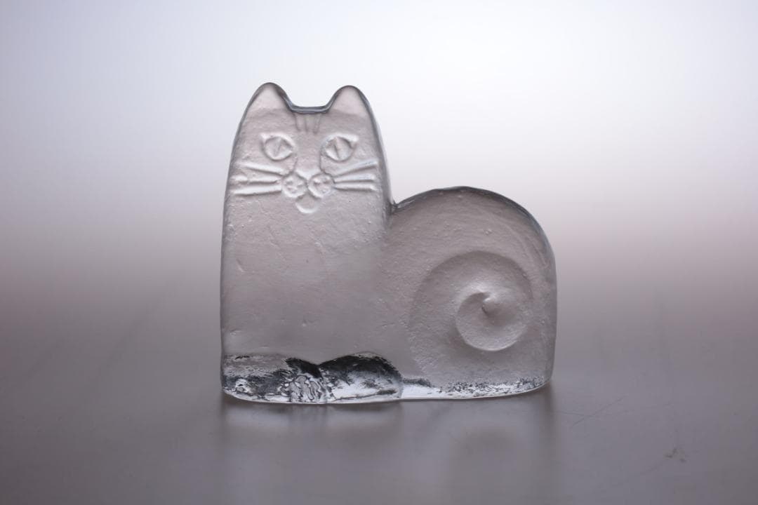 Lisa Larson リサラーソン ガラスオブジェ 猫 31770