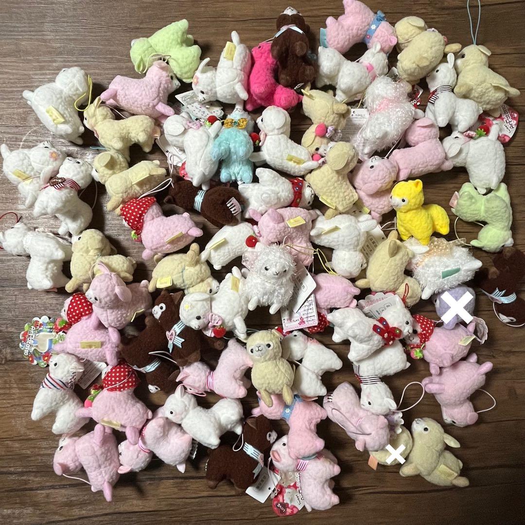 アルパカッソ＆ベイビーアルパカッソ　ぬいぐるみマスコット　小サイズ　62個セット アルパカッソ＆ベイビーアルパカッソ ぬいぐるみマスコット 小サイズ