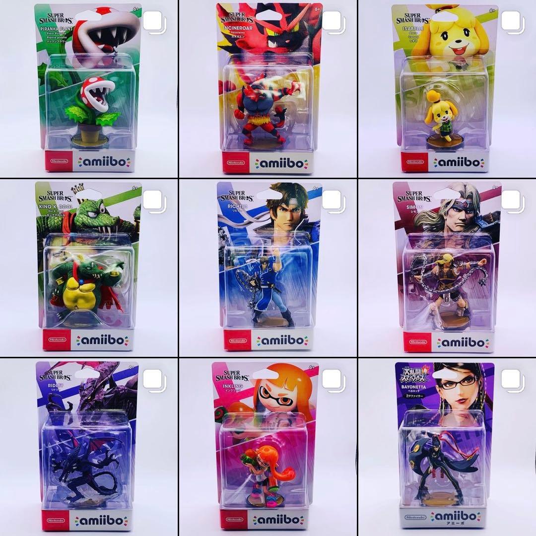 初版裏キャラ絵・タグ無し】amiibo 大乱闘スマッシュブラザーズ