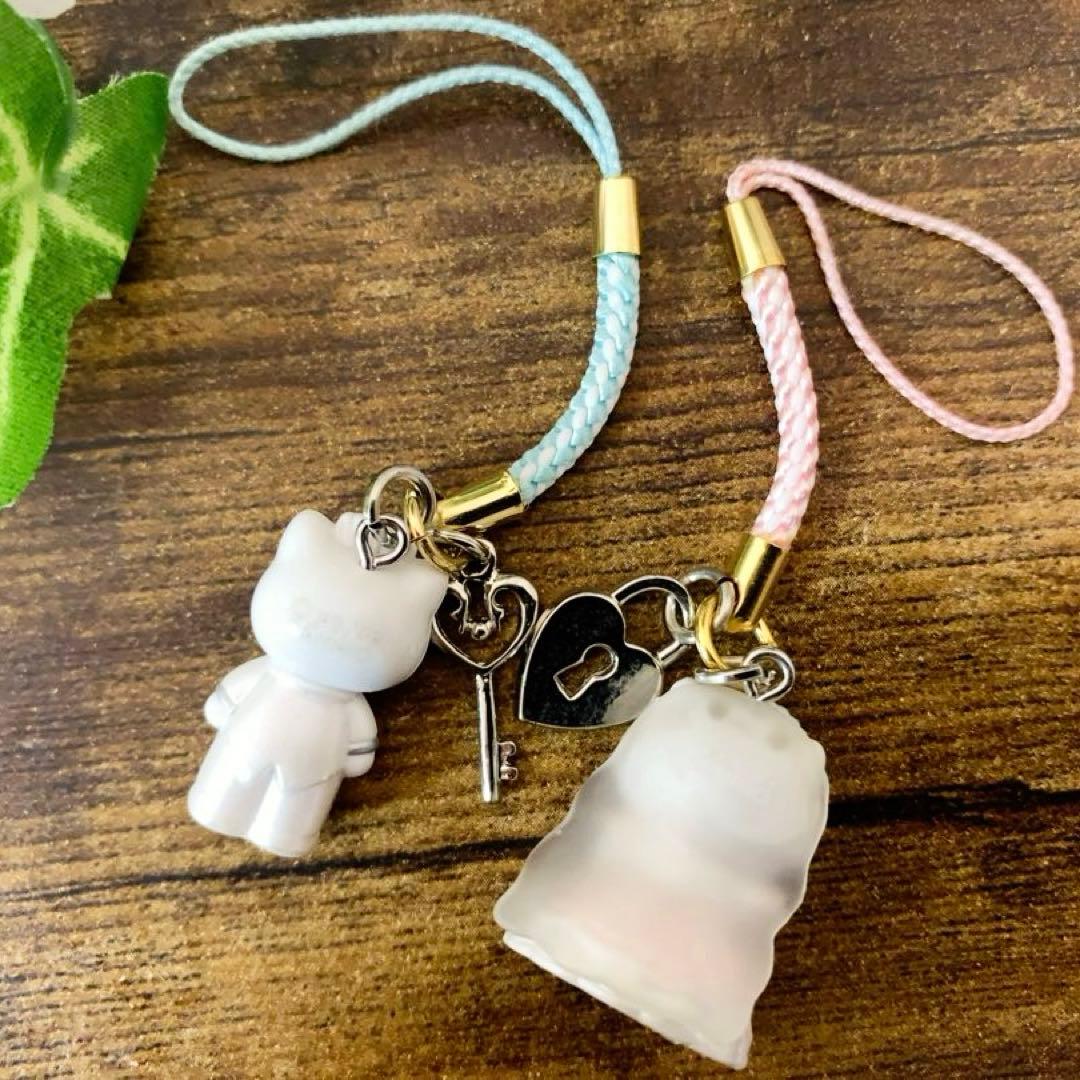 【希少レア】ハローキティ＆ディアダニエルウェディングペア根付け　2002