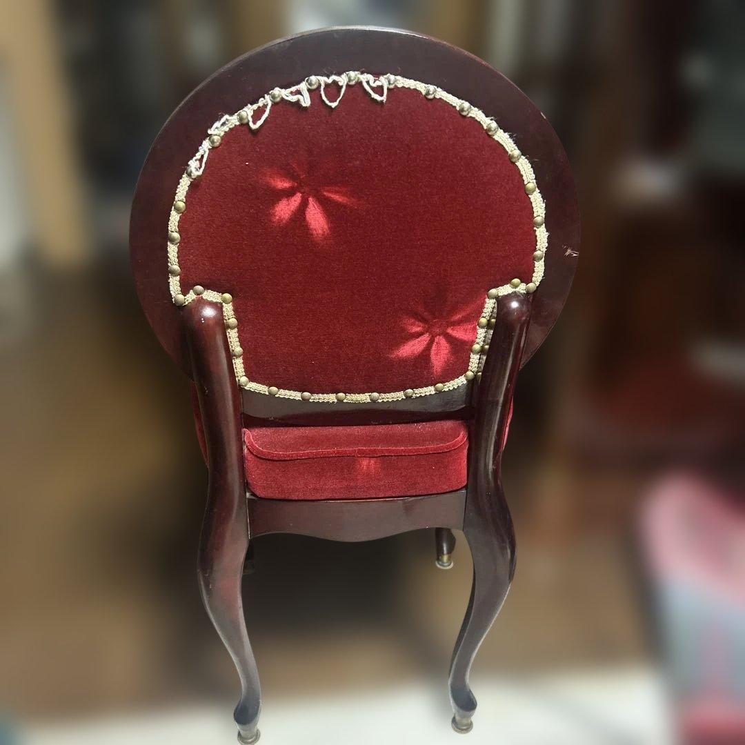 アンティーク 家具 ヴィクトリアンスタイル 赤いチェア 1点 - メルカリ