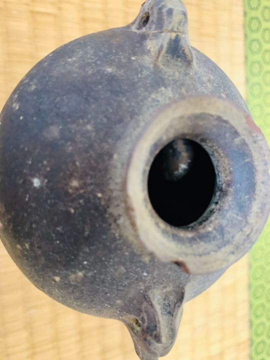 12から13世紀 中国 黒高麗 神獣首瓶