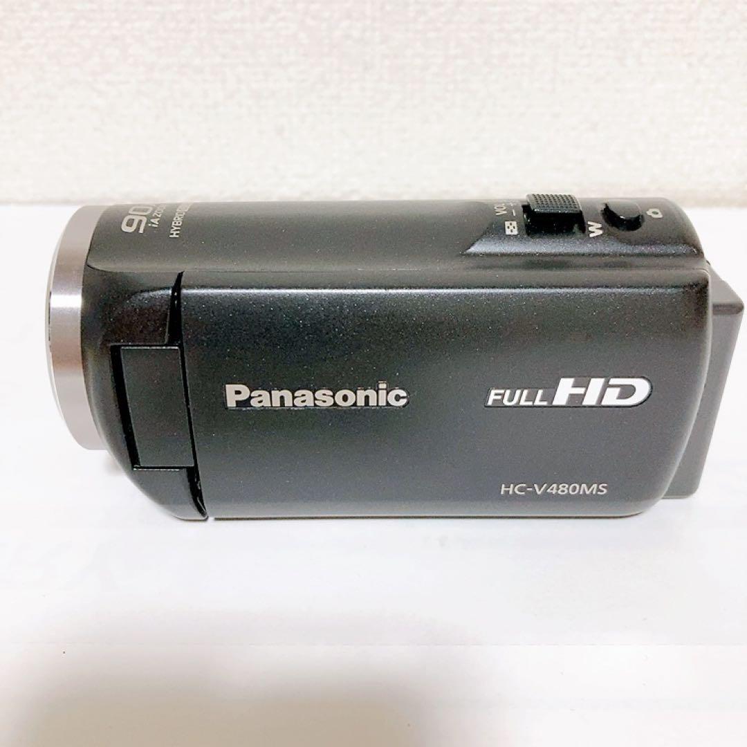 美品】Panasonic ビデオカメラ HC-V480MS 付属品・説明書有り