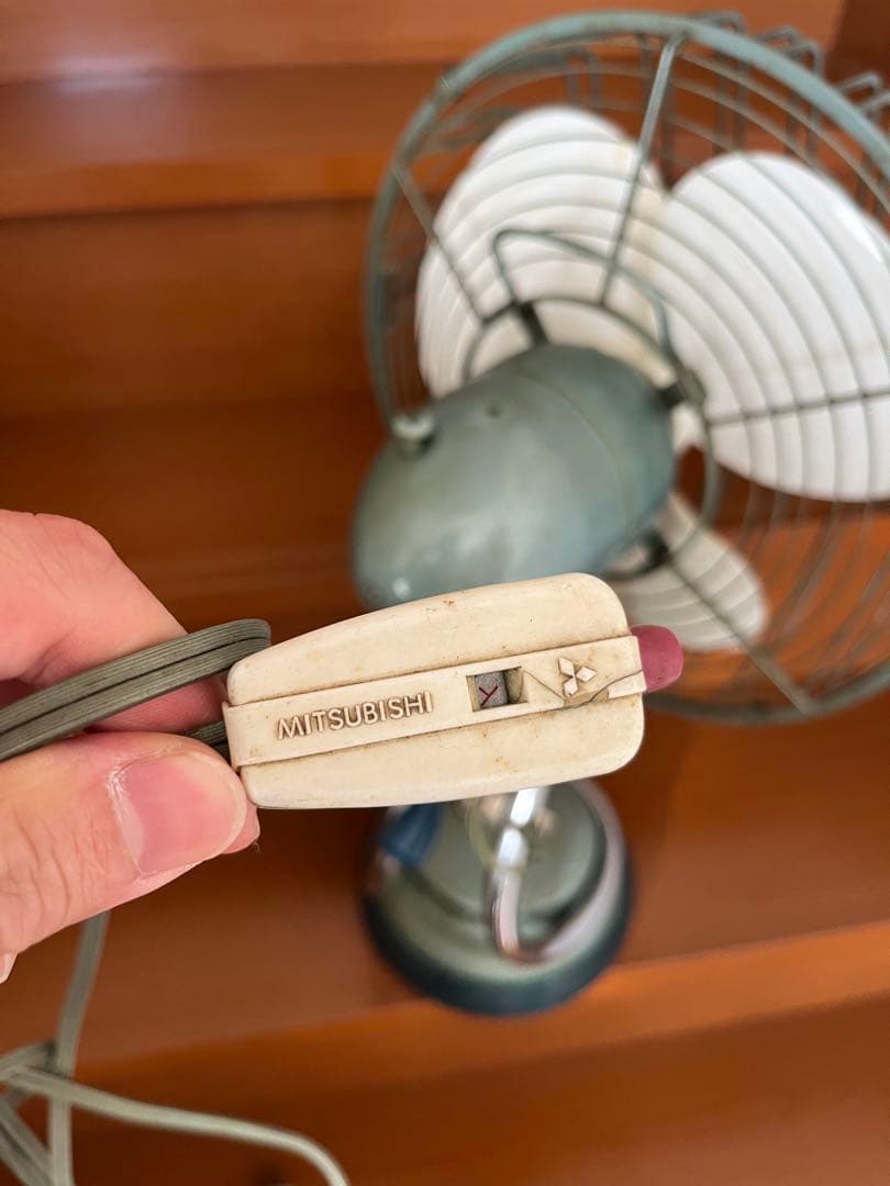 【希少】MITSUBISHI DM-12LE シルバーグリーン 三菱 高級扇風機