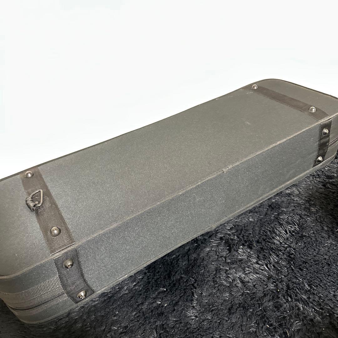 高級 Lang バイオリンケース 4/4サイズ 弦楽器 湿度計 弓4本収納