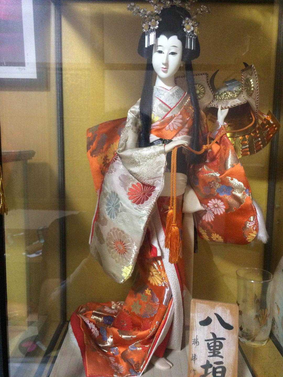 2体セット] 豆市松人形 古布