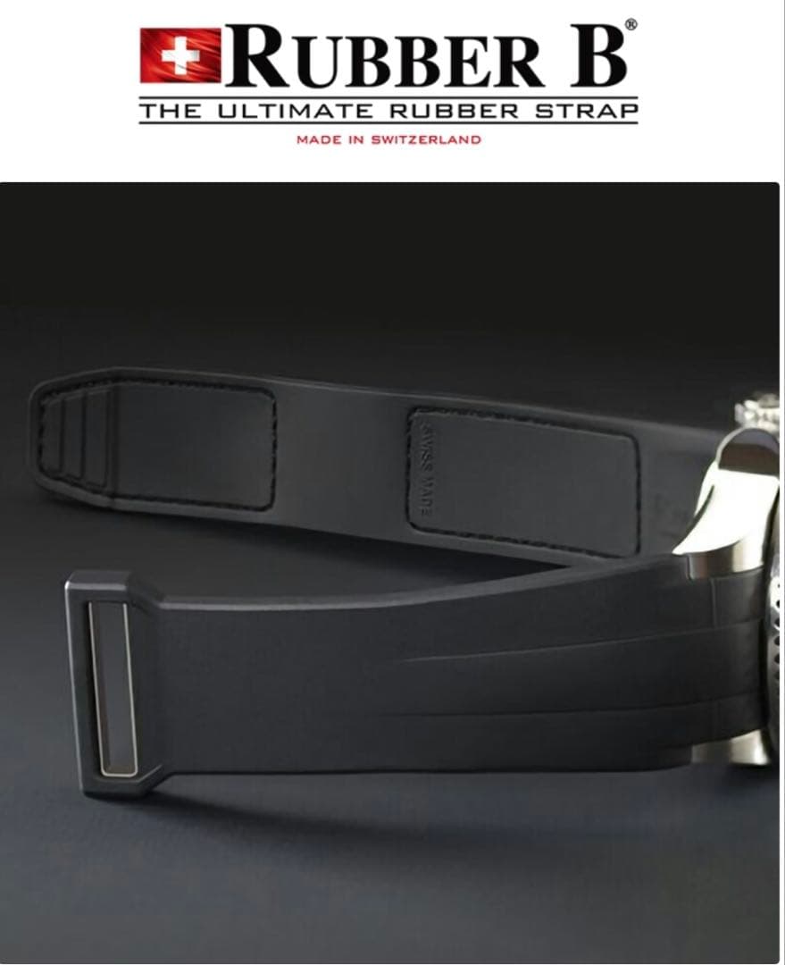 Rubber B ブラック ラバーストラップ 214270専用Mサイズ