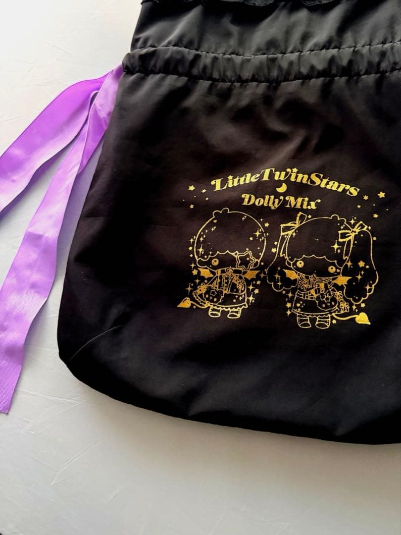 リトルツインスターズ　キキララ Dolly Mixダブルリボントートバッグ